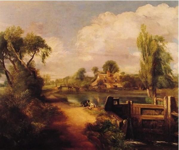 Boys fishing by John Constable